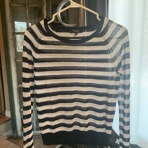 Black and White Striped Sweater
